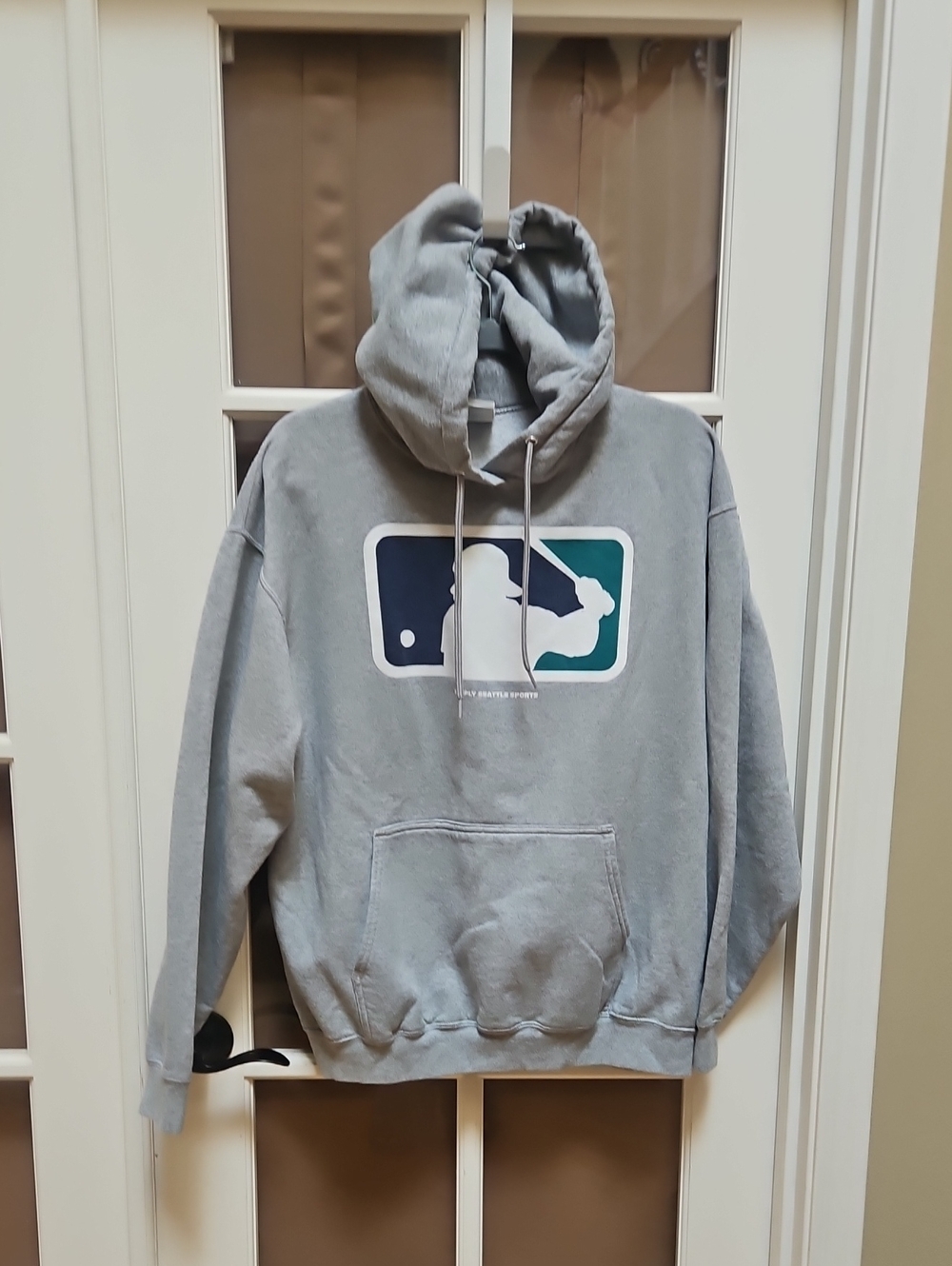 Simply Seattle Gray Pullover Hoodie with  Griffey Graphic